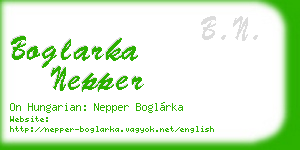 boglarka nepper business card