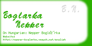boglarka nepper business card